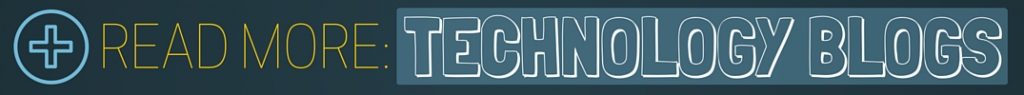 Read More Technology Blogs title and a blue and black background