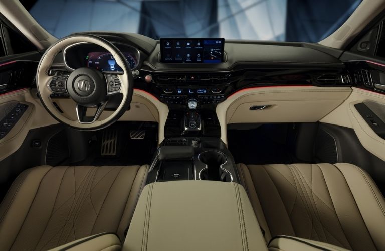 Acura MDX Prototype Steering Wheel, Dashboard and Touchscreen Display