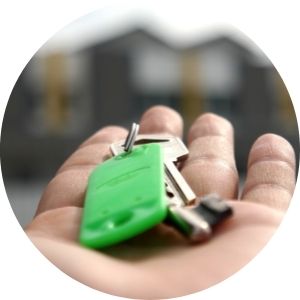 Close Up of a Hand Holding Car Keys