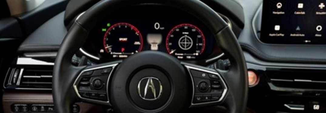 2022 Acura MDX Steering Wheel and Multi-Information Display