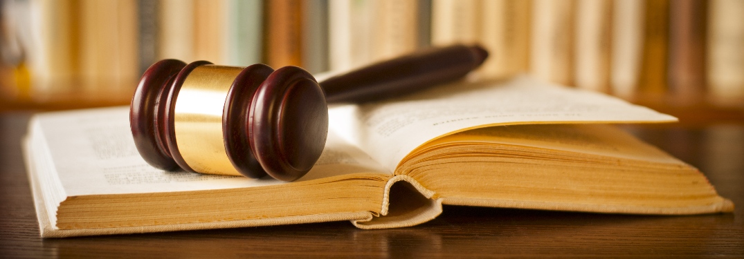 Judge's Gavel on an Open Law Book