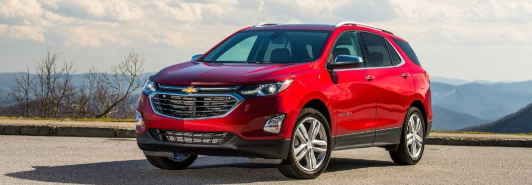 2020 Chevrolet Equinox parked in a lot overlooking a mountain range