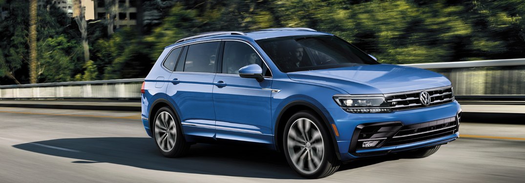 2020 Volkswagen Tiguan driving down a highway