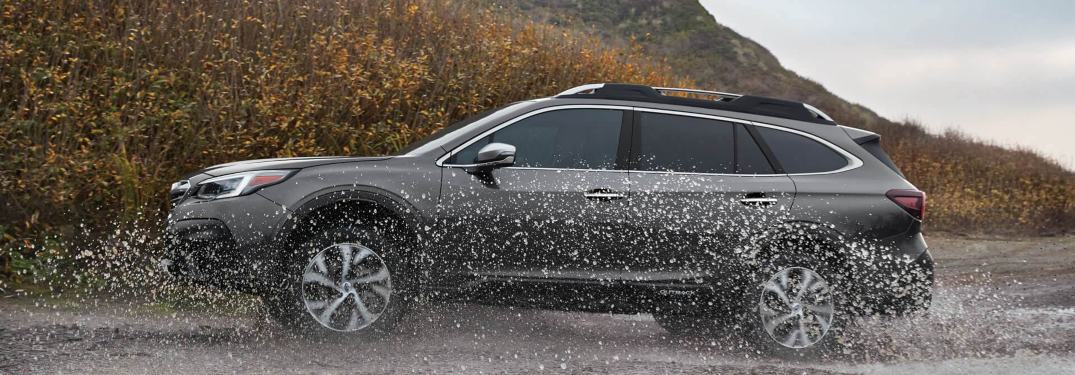 2020 Subaru Outback driving through water