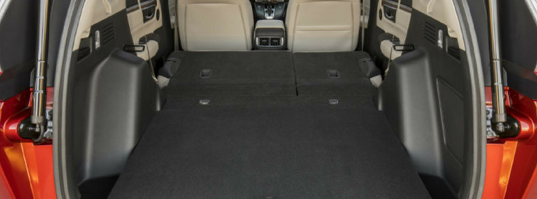 Cargo space of 2018 Honda CR-V with collapsed seats