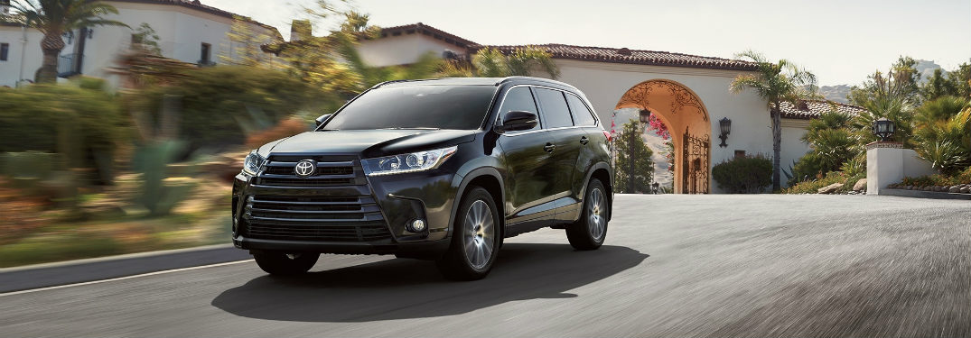 2018 Toyota Highlander driving down road