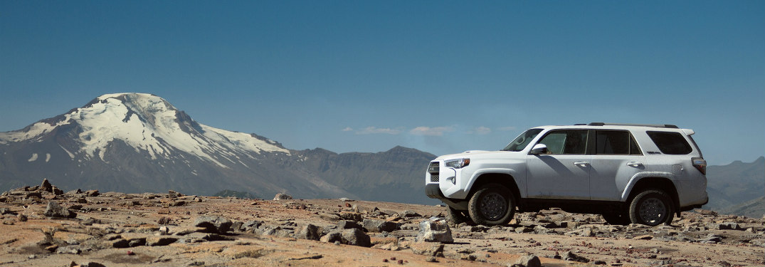 2018 Toyota 4Runner parked near a mountain