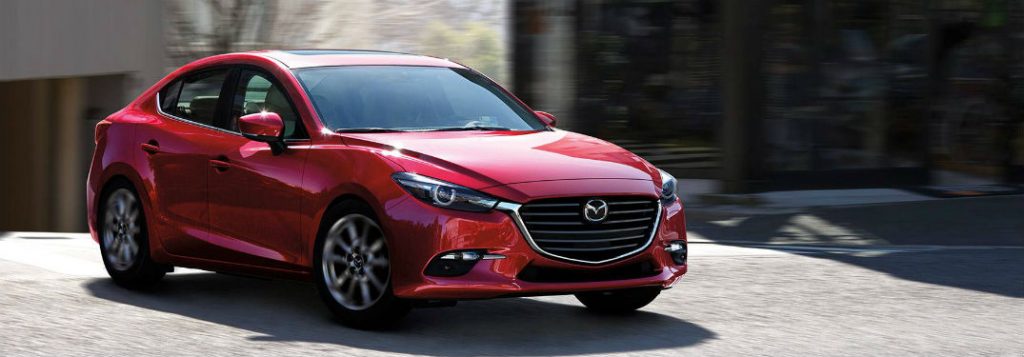 2018 mazda3 full view driving