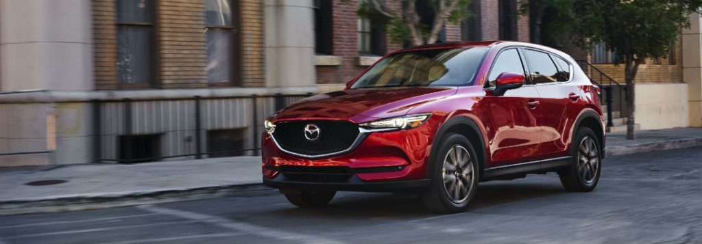 2018 mazda cx-5 parked on city street