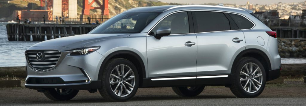 2019 mazda cx-9 parked by bridge