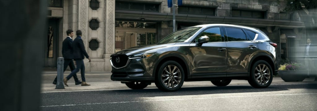 left side view of mazda cx-5 on street
