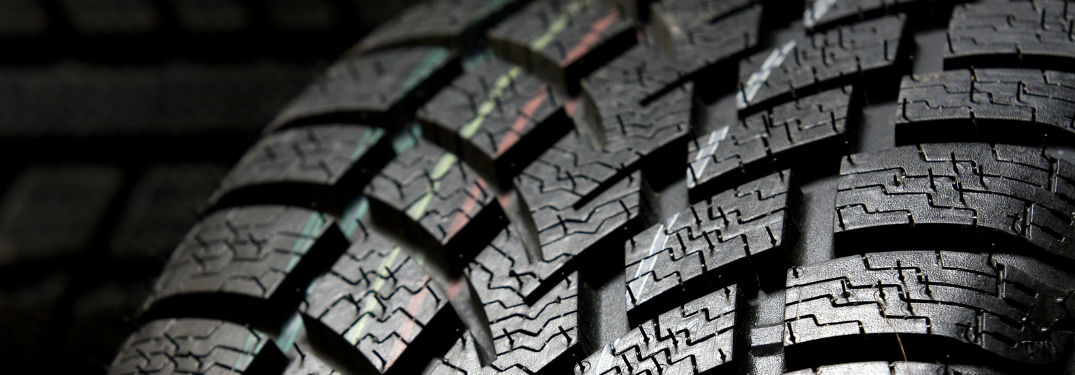 close up of tire with colored lines on it