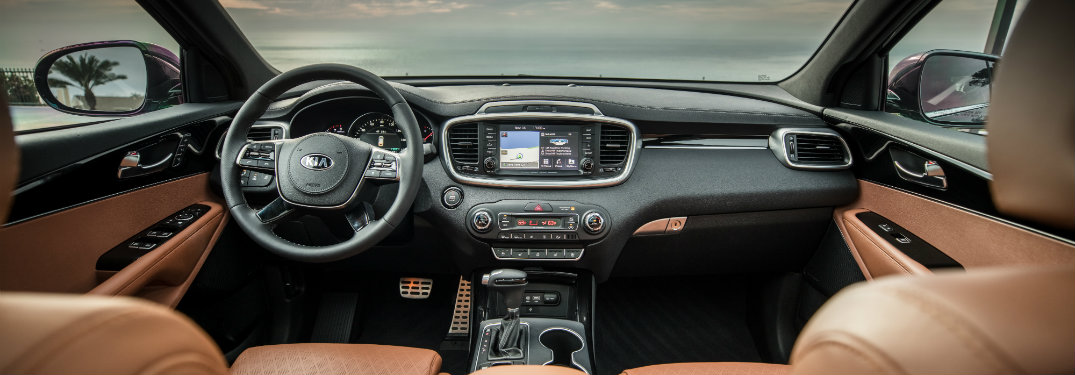 kia sorento front seats, dash