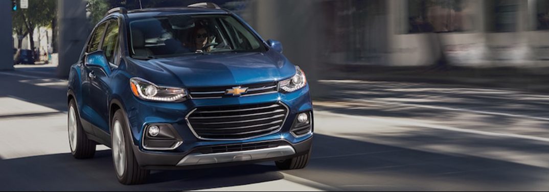 2018 Chevy Trax driving on a street