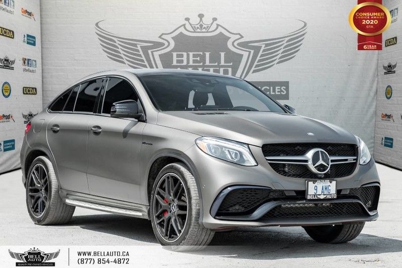 Exterior view of a silver 2016 Mercedes-Benz AMG GLE 63 in the Bell Auto Inc showroom