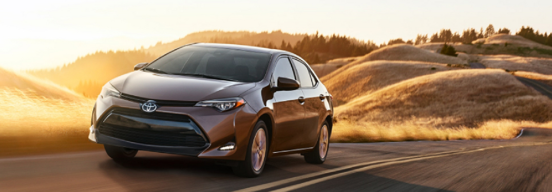 full view of 2019 toyota corolla driving