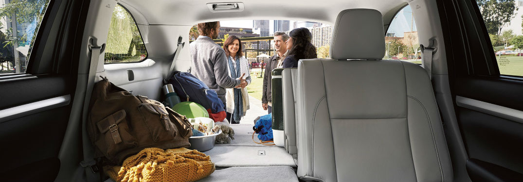 storage space shown off in 2018 Toyota Highlander