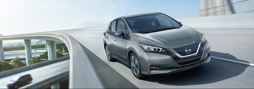 exterior front of the 2018 Nissan LEAF