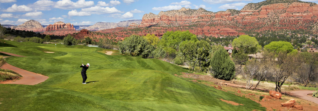 golfer on a golf course