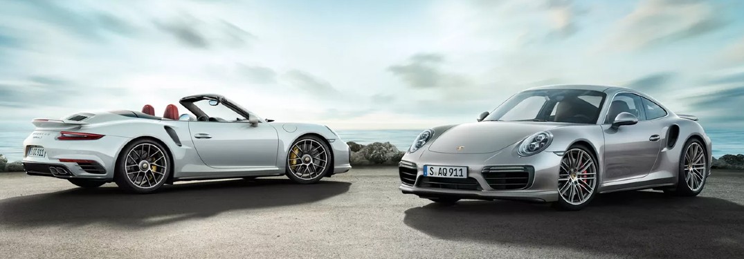 2020 Porsche 911 Turbo vehicles side by side