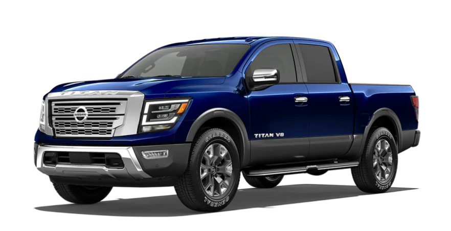 2020 Nissan TITAN in Deep Blue Pearl Metallic/Gun Metallic