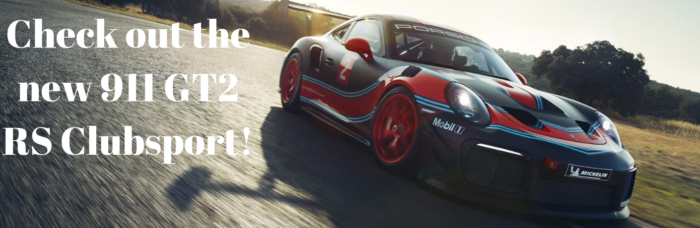 Porsche 911 GT RS exterior profile with text