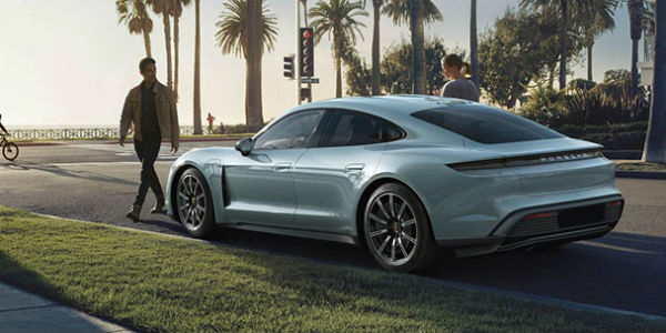 White 2020 Porsche Taycan