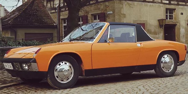 Orange Porsche 914 Classic Model