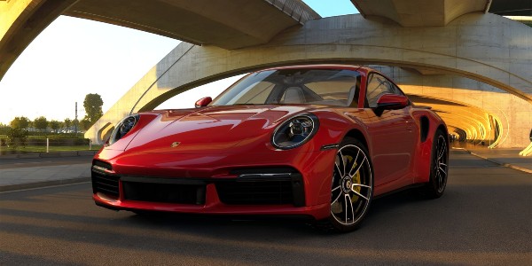 2021 Porsche 911 Turbo S in Carmine Red