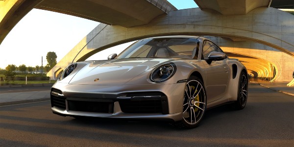 2021 Porsche 911 Turbo S in GT Silver Metallic