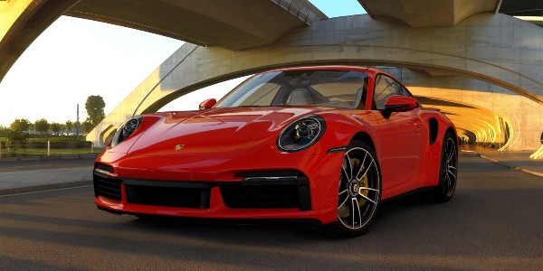2021 Porsche 911 Turbo S in Guards Red