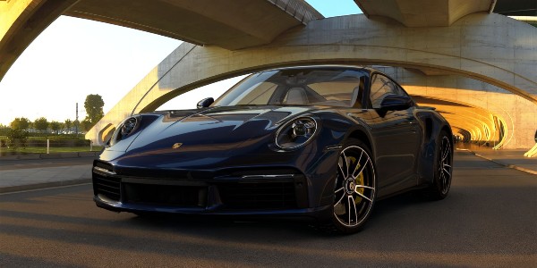 2021 Porsche 911 Turbo S in Night Blue Metallic