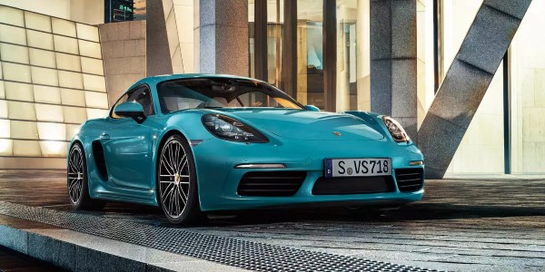 Blue 2020 Porsche 718 Cayman