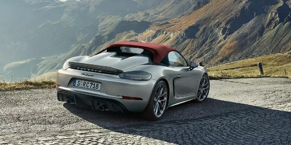 Silver 2020 Porsche 718 Spyder