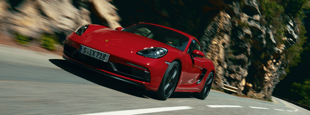 Red 2020 Porsche 718 Cayman GTS