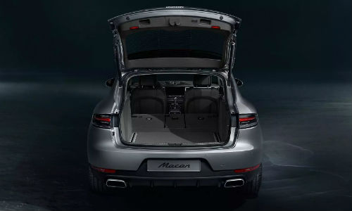 2021 Porsche Macan with trunk open