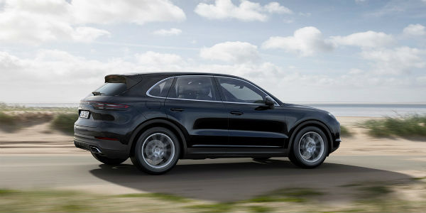 Black Porsche Cayenne model