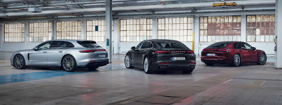 Three Porsche Panamera models