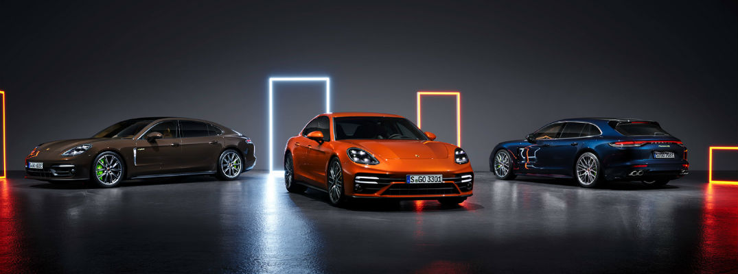 Three 2020 Porsche Panamera models