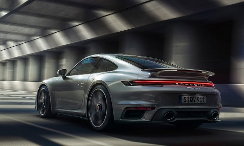 Gray 2021 Porsche 911 Turbo S
