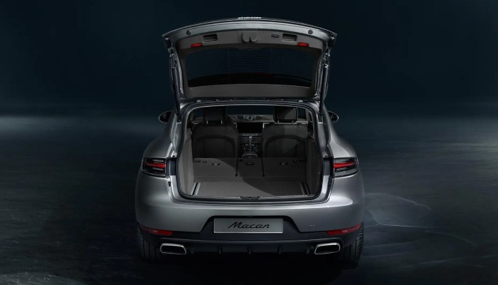 2021 Porsche Macan with its rear liftgate open