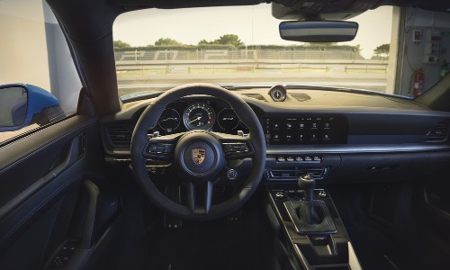 Interior view of 2022 Porsche 911 GT3