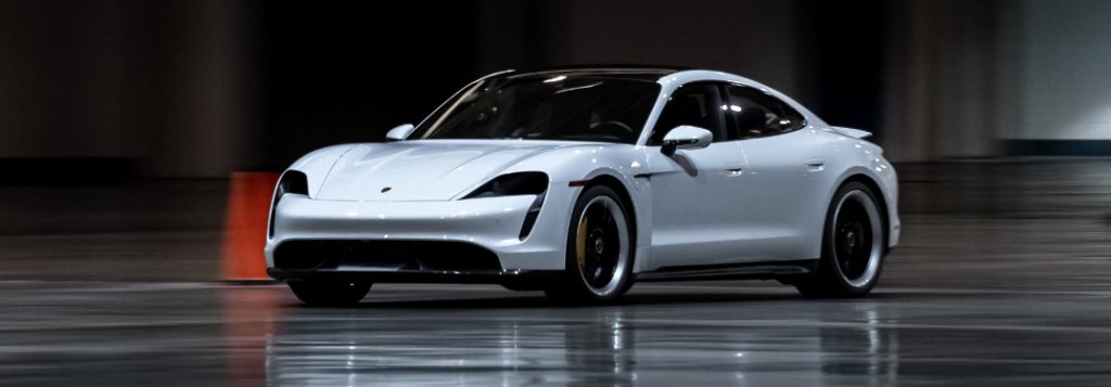 What is the top speed of the 2021 Porsche Taycan Turbo S?