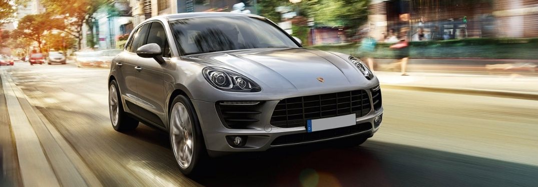 The 2017 Porsche Macan on the road