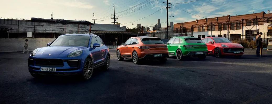 2023 Porsche Macan models lined up