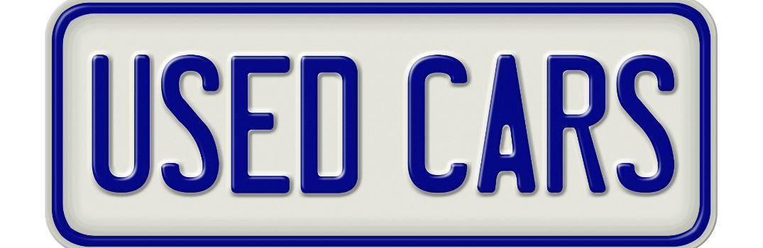 used car license plate