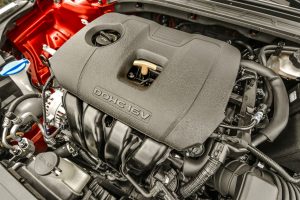 under the hood of a 2020 Kia Forte