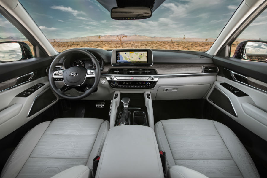front interior of a 2020 Kia Telluride
