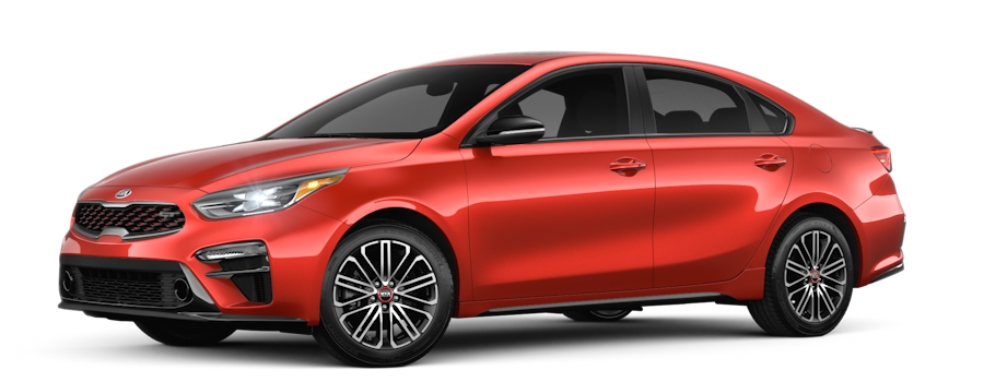 2020 Kia Forte Fire Orange side view