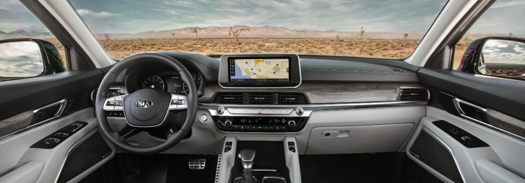 front interior of a 2021 Kia Telluride